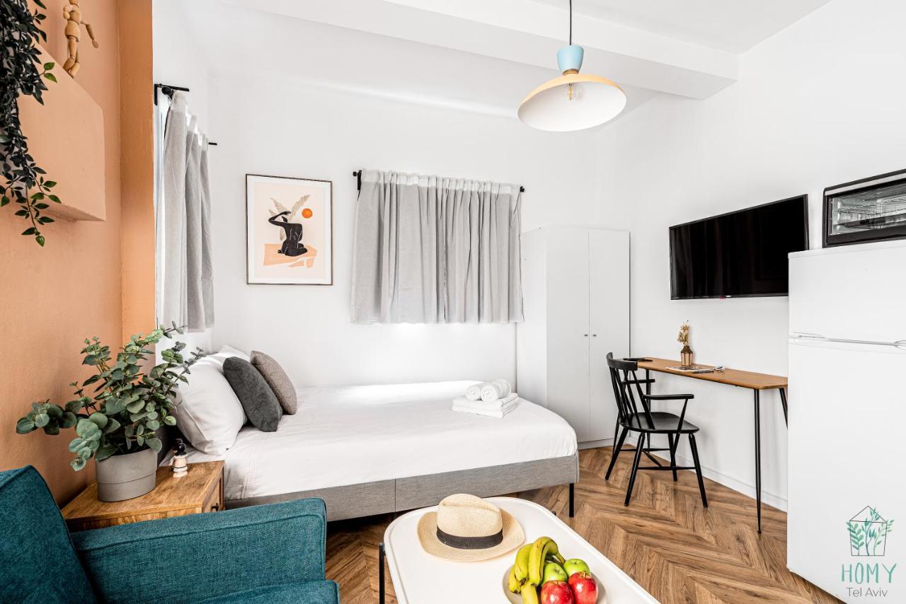 Stylish Studio Apartments On Dizengoff By Homy Тель-Авив Экстерьер фото