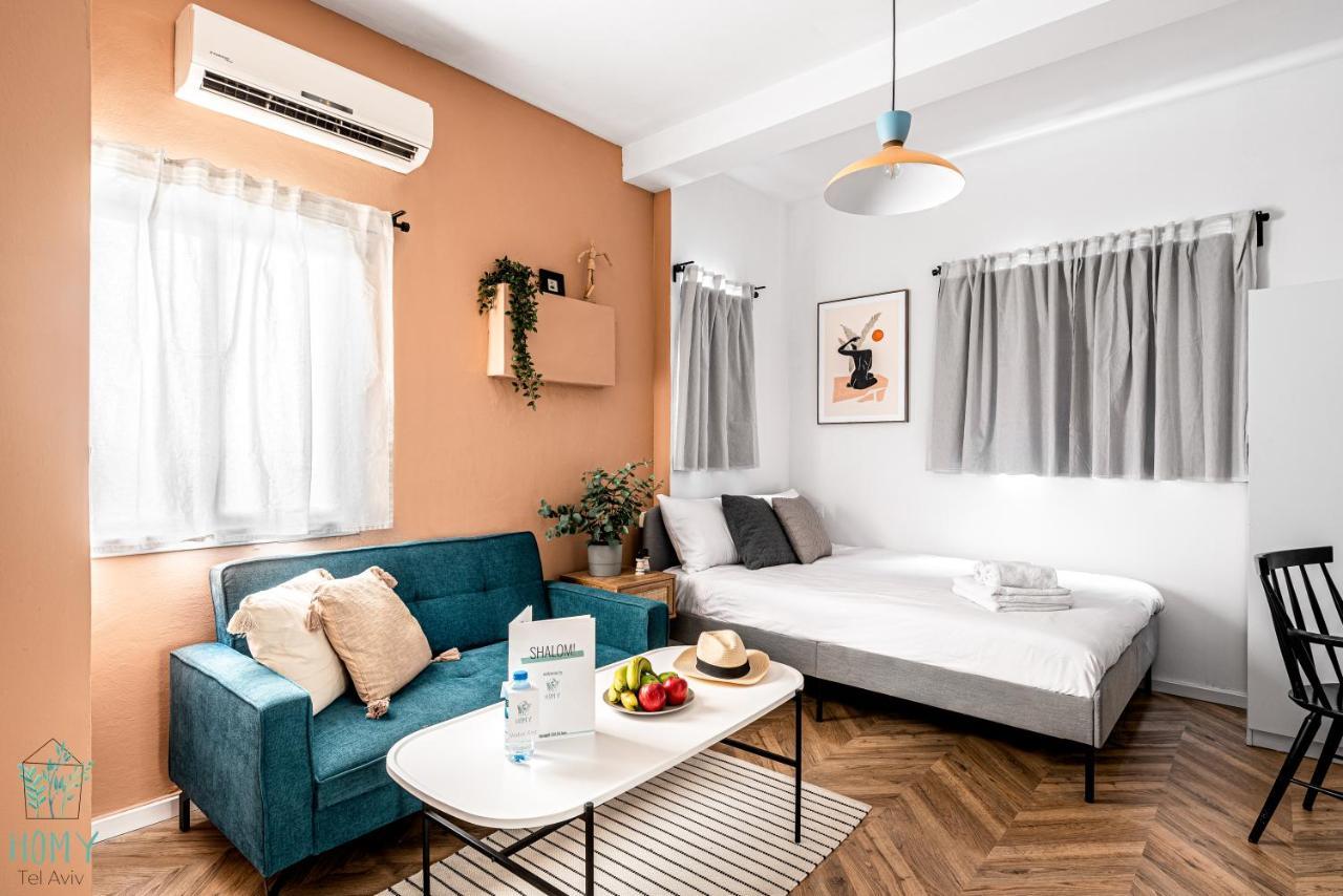 Stylish Studio Apartments On Dizengoff By Homy Тель-Авив Экстерьер фото